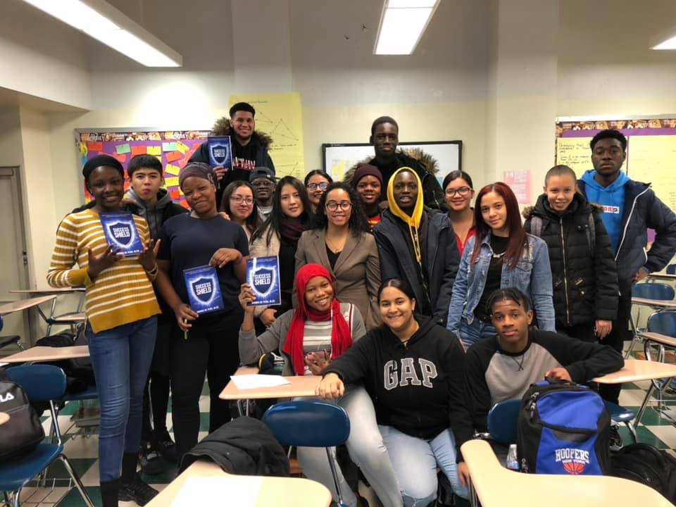 Joanna with students